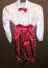 Kids Costumes to Hire - Pageboy  white & maroon